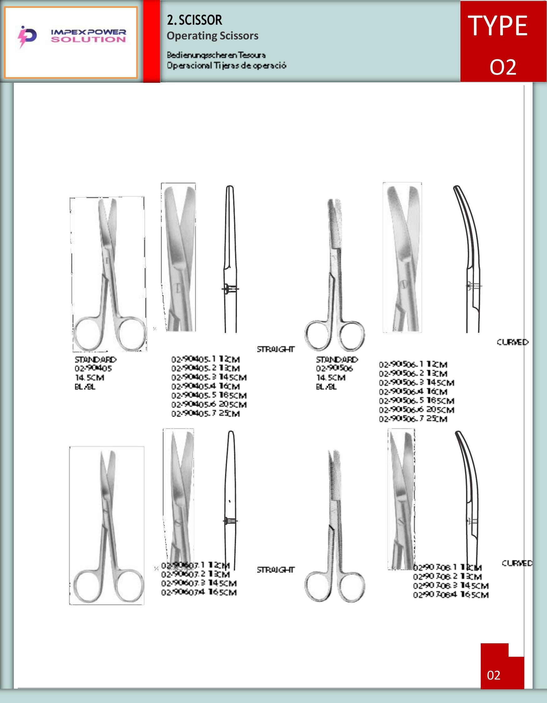 Standard Operating Scissors – Straight