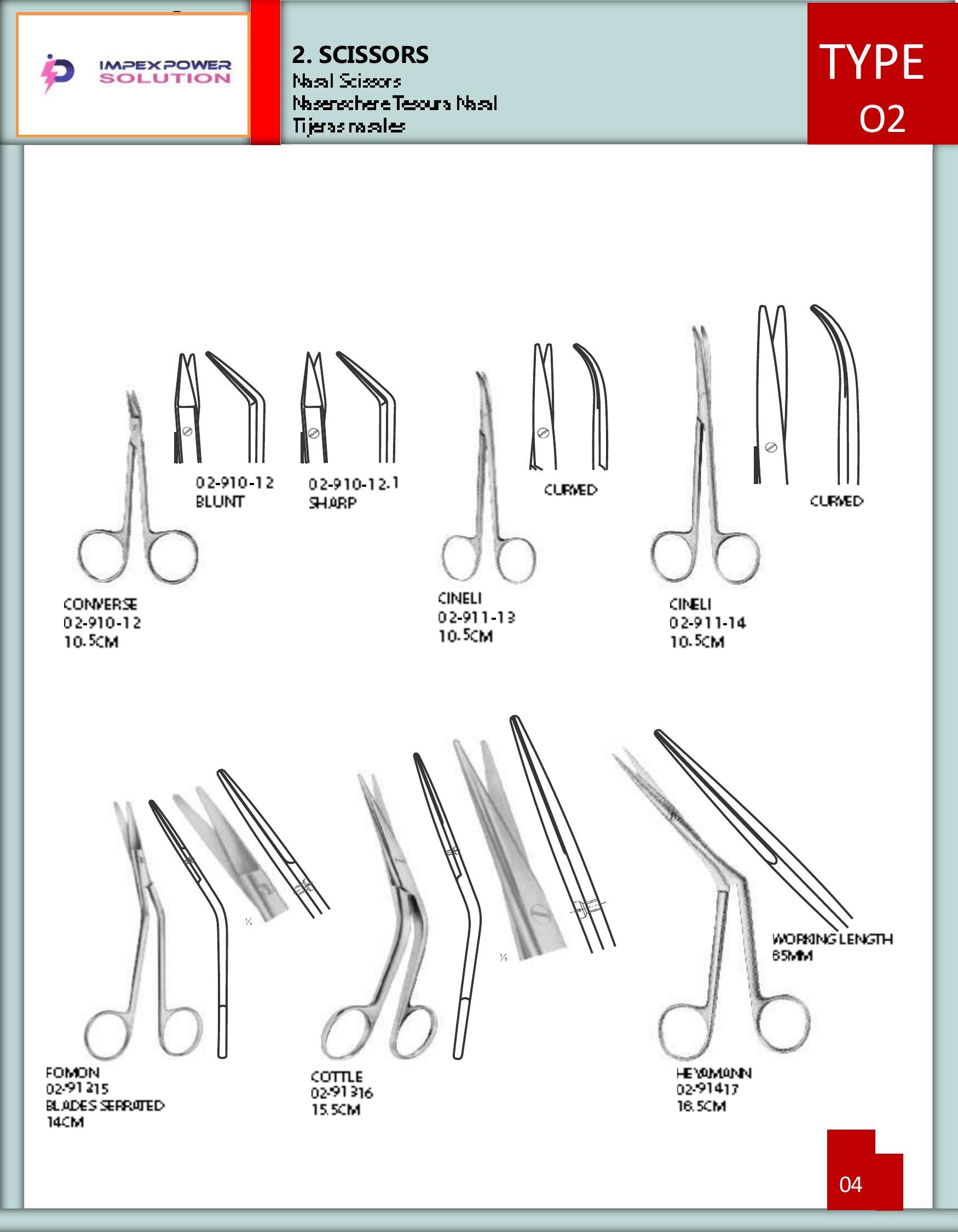 Cineli Nasal Scissors – Curved