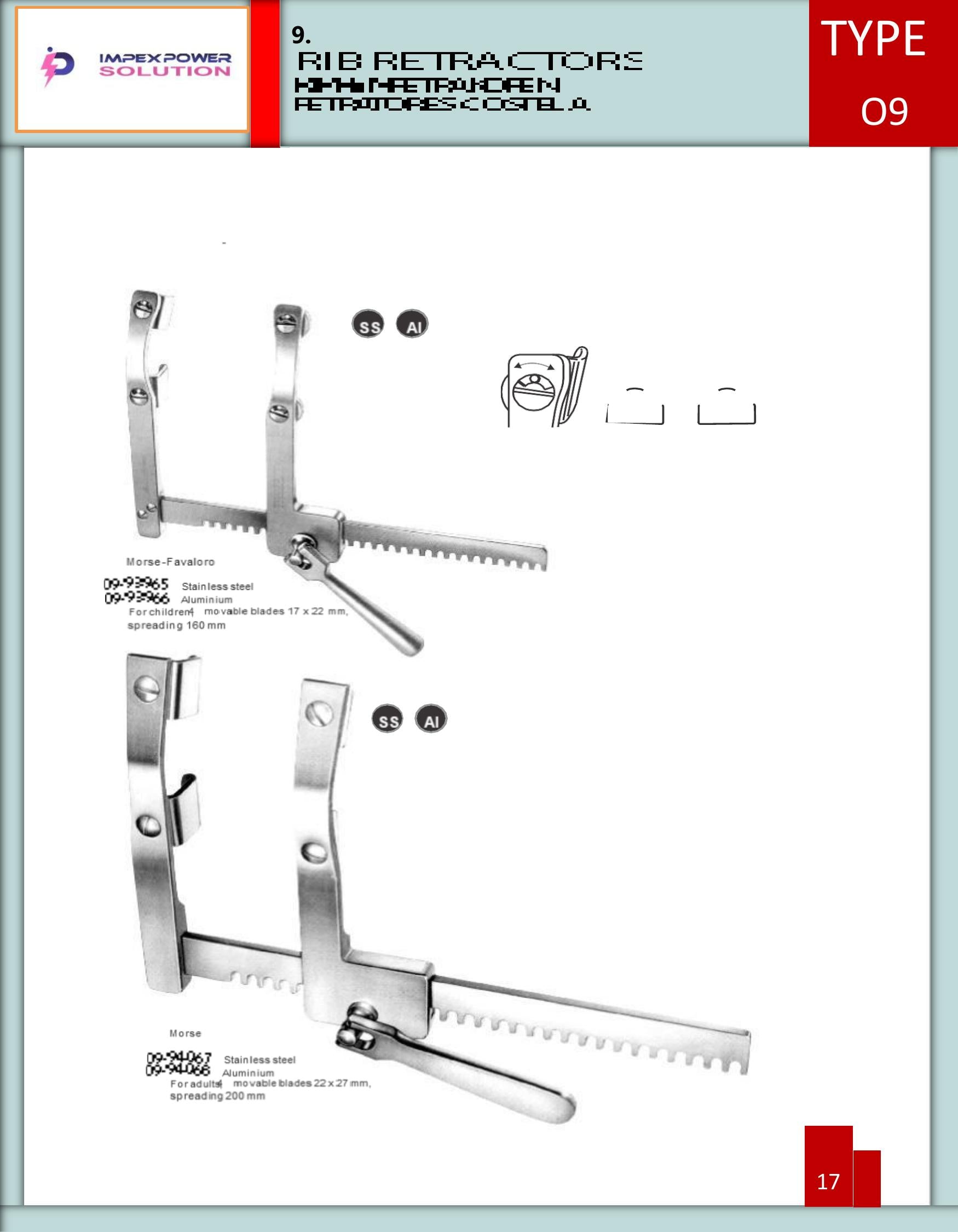 Morse-Favaloro Rib Retractor – Pediatric