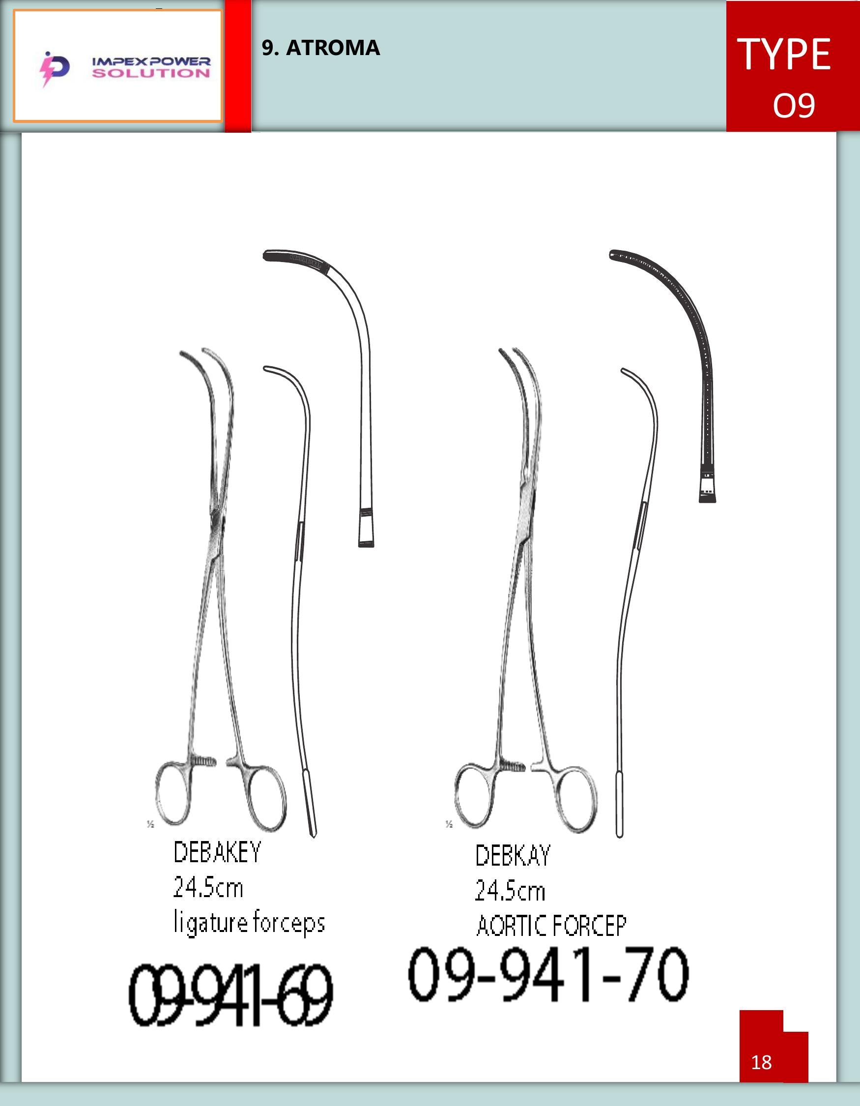DeBakey Aortic Forceps