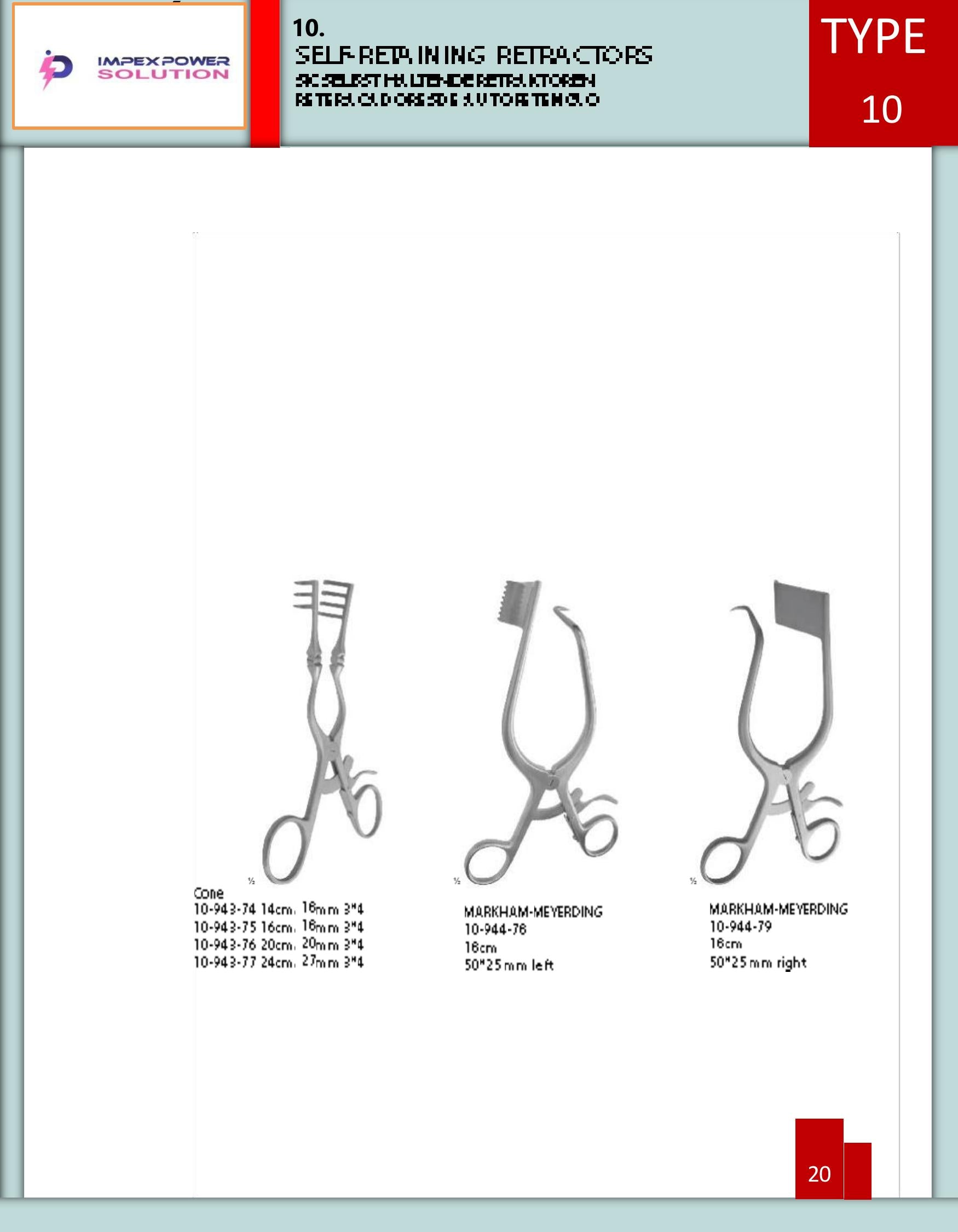 Cone Self-Retaining Retractor